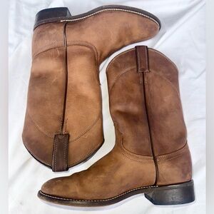 Laredo Brown Leather Cowboy Boots Men’s Size 6.5M